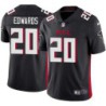 Falcons #20 Brad Edwards Football Jersey -Black