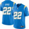 Chargers #22 Gill Byrd BOLT UP Powder Blue Jersey