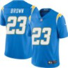 Chargers #23 Ronnie Brown BOLT UP Powder Blue Jersey