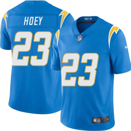 Chargers #23 George Hoey BOLT UP Powder Blue Jersey