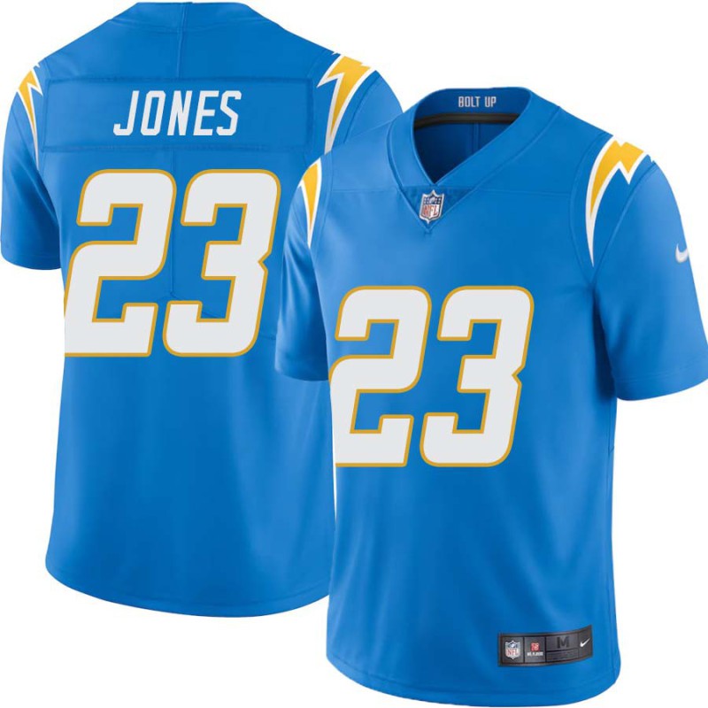 Chargers #23 Ray Jones BOLT UP Powder Blue Jersey