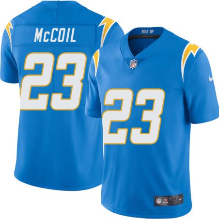 Chargers #23 Dexter McCoil BOLT UP Powder Blue Jersey