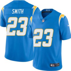 Chargers #23 Charlie Smith BOLT UP Powder Blue Jersey