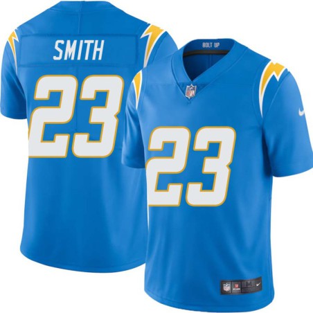 Chargers #23 Charlie Smith BOLT UP Powder Blue Jersey