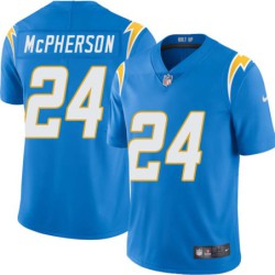 Chargers #24 Miles McPherson BOLT UP Powder Blue Jersey