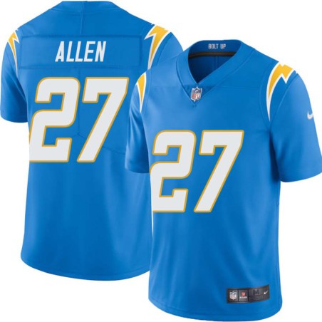 Chargers #27 Jeff Allen BOLT UP Powder Blue Jersey