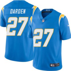 Chargers #27 Tony Darden BOLT UP Powder Blue Jersey