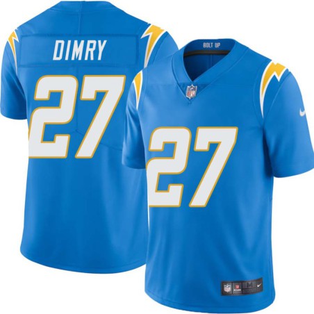 Chargers #27 Charles Dimry BOLT UP Powder Blue Jersey