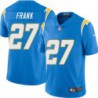 Chargers #27 Donald Frank BOLT UP Powder Blue Jersey