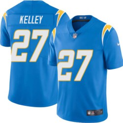 Chargers #27 Joshua Kelley BOLT UP Powder Blue Jersey