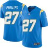 Chargers #27 Adrian Phillips BOLT UP Powder Blue Jersey