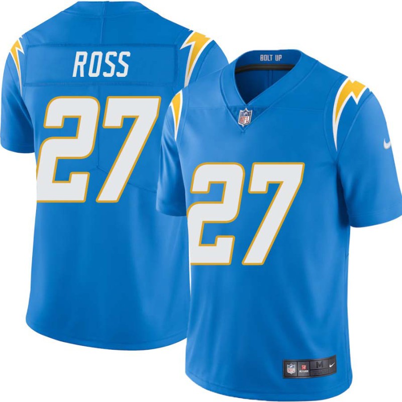 Chargers #27 Brandian Ross BOLT UP Powder Blue Jersey