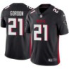 Falcons #21 Darrien Gordon Football Jersey -Black