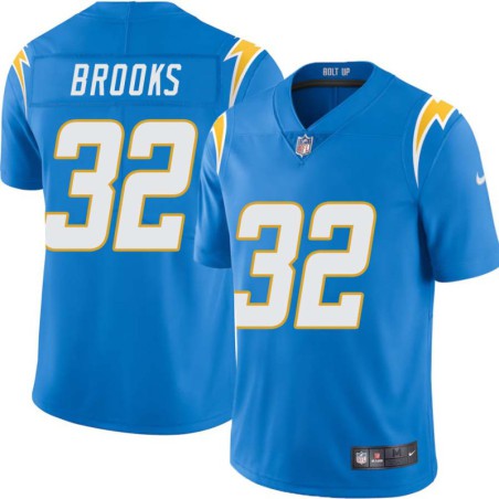 Chargers #32 Michael Brooks BOLT UP Powder Blue Jersey