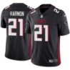 Falcons #21 Duron Harmon Football Jersey -Black