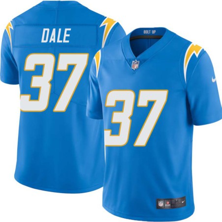 Chargers #37 Jeffery Dale BOLT UP Powder Blue Jersey