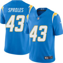 Chargers #43 Darren Sproles BOLT UP Powder Blue Jersey