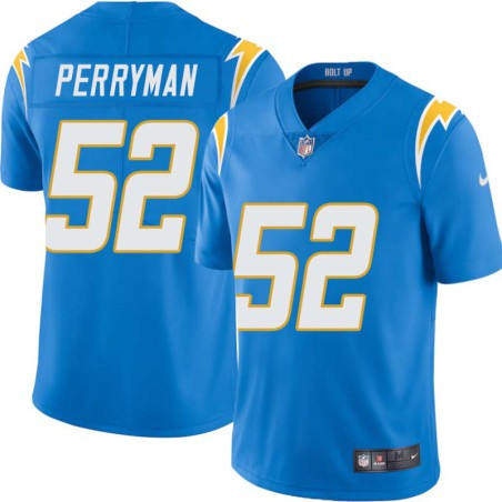 Chargers #52 Denzel Perryman BOLT UP Powder Blue Jersey