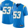 Chargers #53 James Holt BOLT UP Powder Blue Jersey