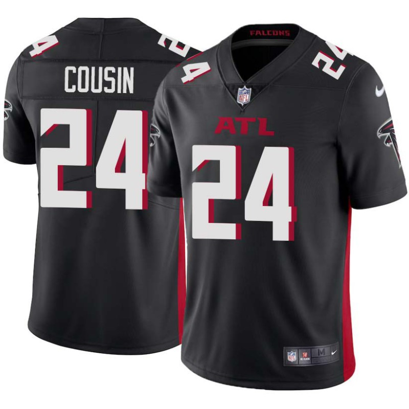 Falcons #24 Terry Cousin Football Jersey -Black