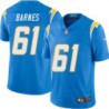 Chargers #61 Ernie Barnes BOLT UP Powder Blue Jersey