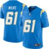 Chargers #61 John Milks BOLT UP Powder Blue Jersey