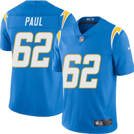 Chargers #62 Harold Paul BOLT UP Powder Blue Jersey