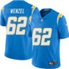 Chargers #62 Ralph Wenzel BOLT UP Powder Blue Jersey