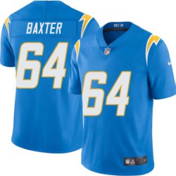 Chargers #64 Colin Baxter BOLT UP Powder Blue Jersey