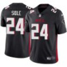 Falcons #24 Jimmy Sidle Football Jersey -Black