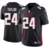 Falcons #24 Terry Taylor Football Jersey -Black