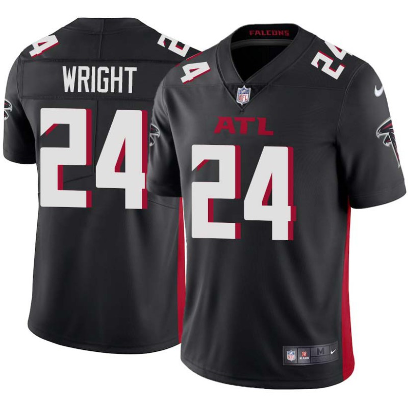 Falcons #24 Nate Wright Football Jersey -Black