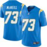 Chargers #73 Marcus McNeill BOLT UP Powder Blue Jersey