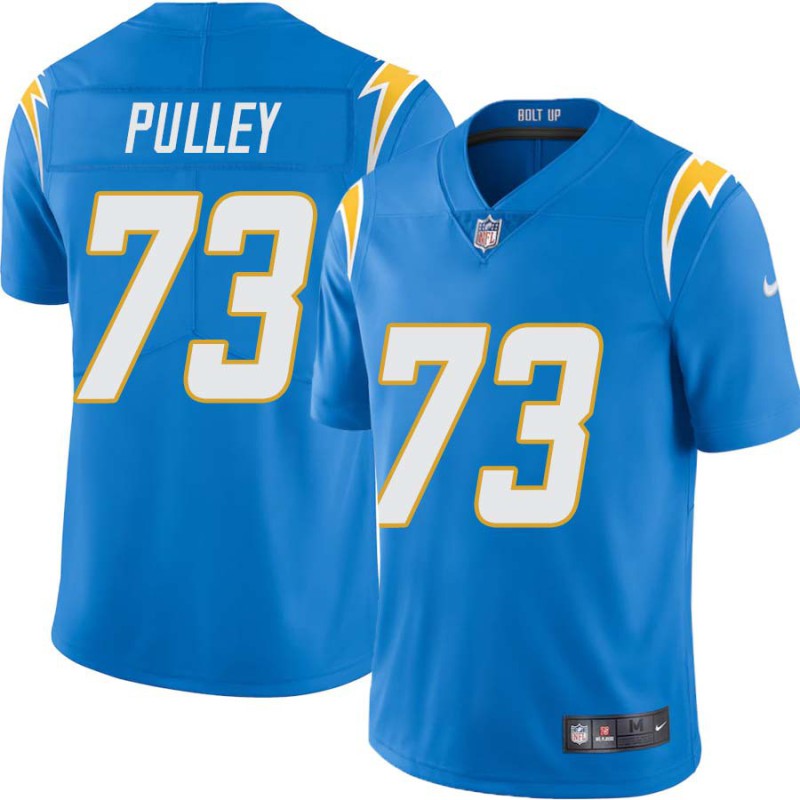Chargers #73 Spencer Pulley BOLT UP Powder Blue Jersey