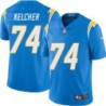 Chargers #74 Louie Kelcher BOLT UP Powder Blue Jersey