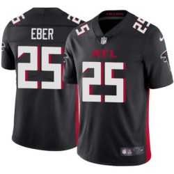 Falcons #25 Rick Eber Football Jersey -Black