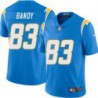 Chargers #83 Michael Bandy BOLT UP Powder Blue Jersey