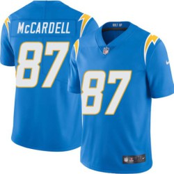 Chargers #87 Keenan McCardell BOLT UP Powder Blue Jersey