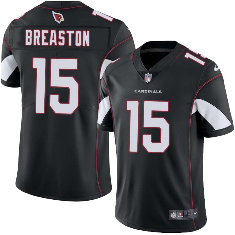 Cardinals #15 Steve Breaston Stitched Black Jersey