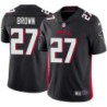 Falcons #27 Omar Brown Football Jersey -Black