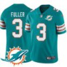 Dolphins #3 Will Fuller Additional Chest Dolphin Patch Aqua Jersey