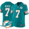 Dolphins #7 Fuad Reveiz Additional Chest Dolphin Patch Aqua Jersey