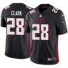 Falcons #28 Bret Clark Football Jersey -Black