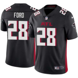 Falcons #28 Mike Ford Football Jersey -Black