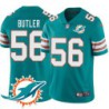 Dolphins #56 Donald Butler Additional Chest Dolphin Patch Aqua Jersey