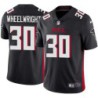 Falcons #30 Ernie Wheelwright Football Jersey -Black