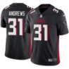 Falcons #31 William Andrews Football Jersey -Black