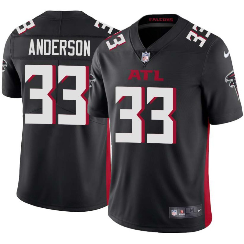 Falcons #33 Anthony Anderson Football Jersey -Black