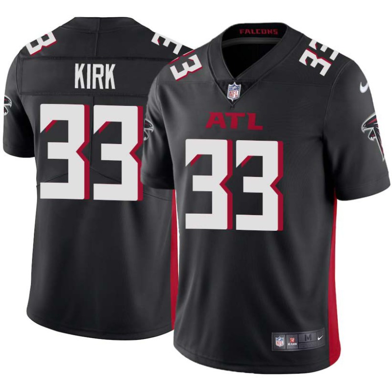 Falcons #33 Luther Kirk Football Jersey -Black