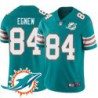 Dolphins #84 Michael Egnew Additional Chest Dolphin Patch Aqua Jersey